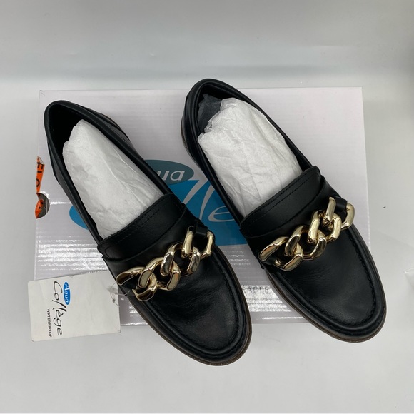 Aqua College Women's Sloan Leather Open Toe Casual Slide Sandals Black Size 7 M